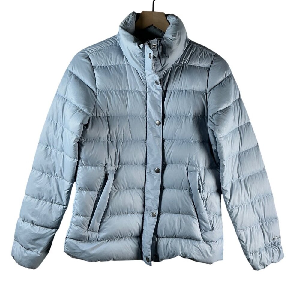Eddie Bauer Women’s Lightweight Puffer Light Blue Jacket- Size: XS
